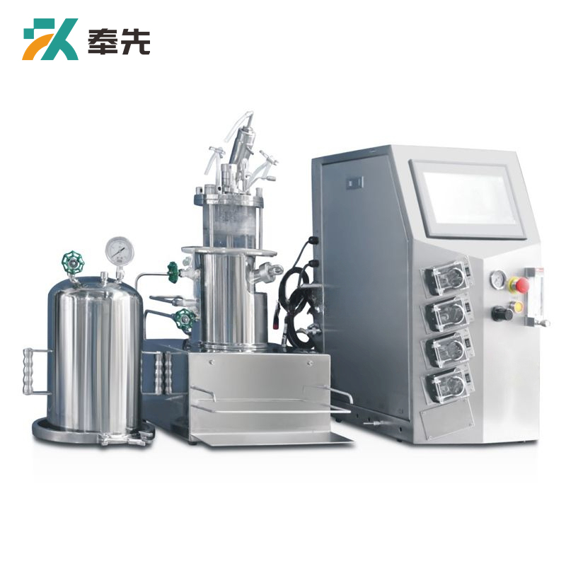 Benchtop In Situ Sterilizable Magnetic Mixing Glass Fermenter