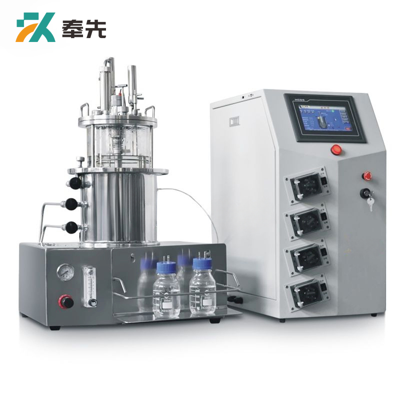 Benchtop In Situ Sterilizable Magnetic Mixing Glass Fermenter