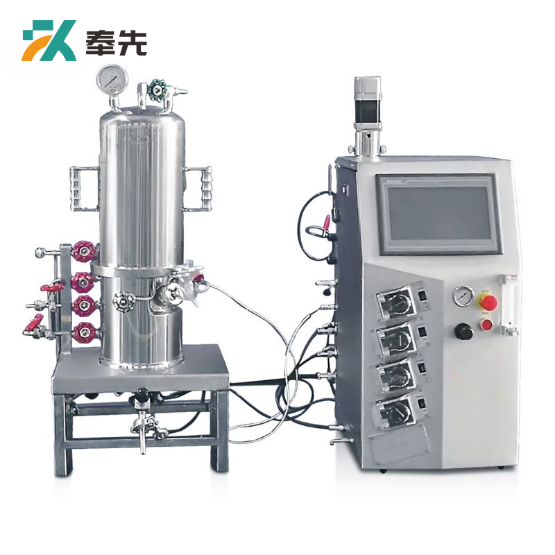 Benchtop In Situ Sterilizable Mechanical Mixing Glass Fermenter