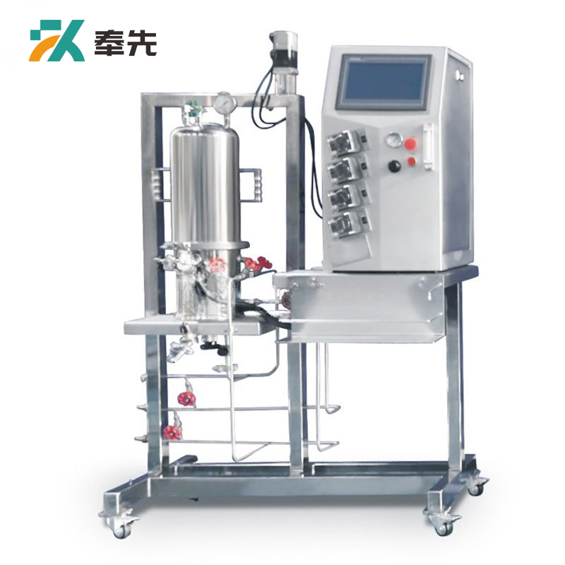 Vertical In Situ Sterilizable Mechanical Mixing Glass Fermenter